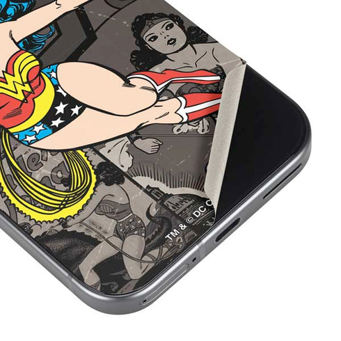 DC Comics Wonder Woman Vintage pose pattern Pixel 9 Pro XL Skin